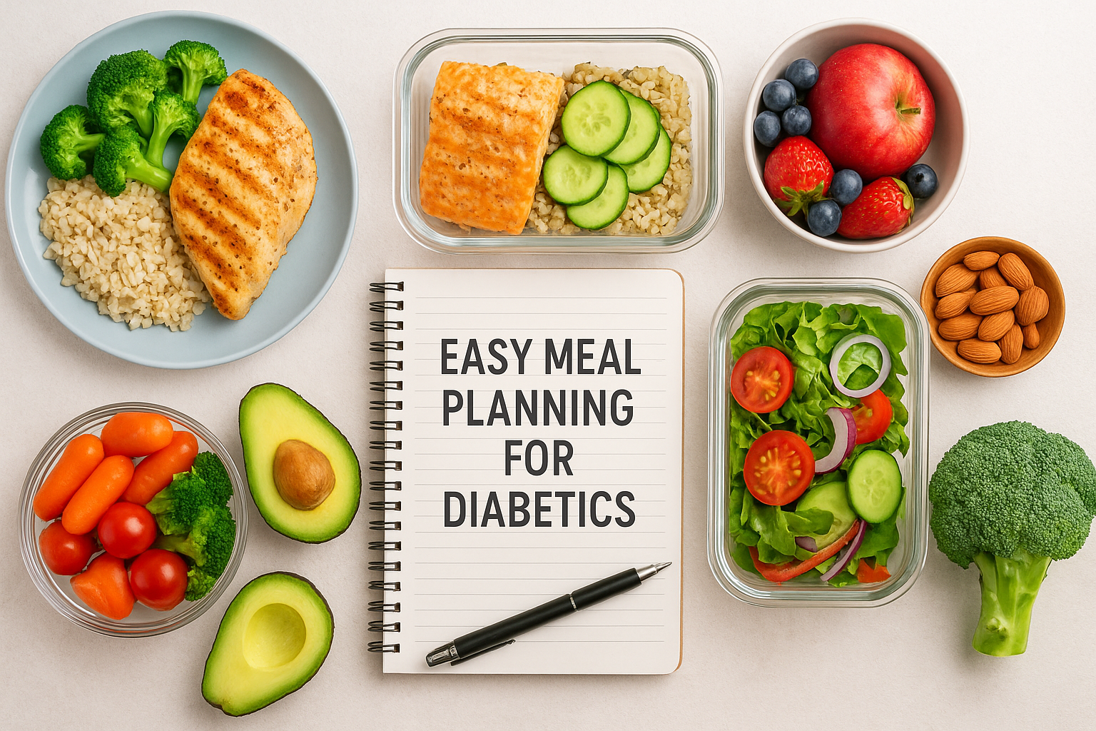 Easy meal planning for diabetics: A complete guide to balanced, stress-free eating - Healthitamin